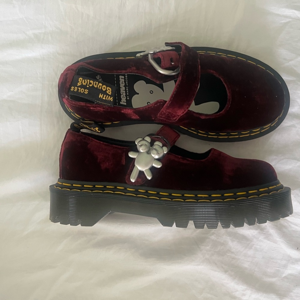 Dr. Martens x Heaven Mary Janes Red Velvet